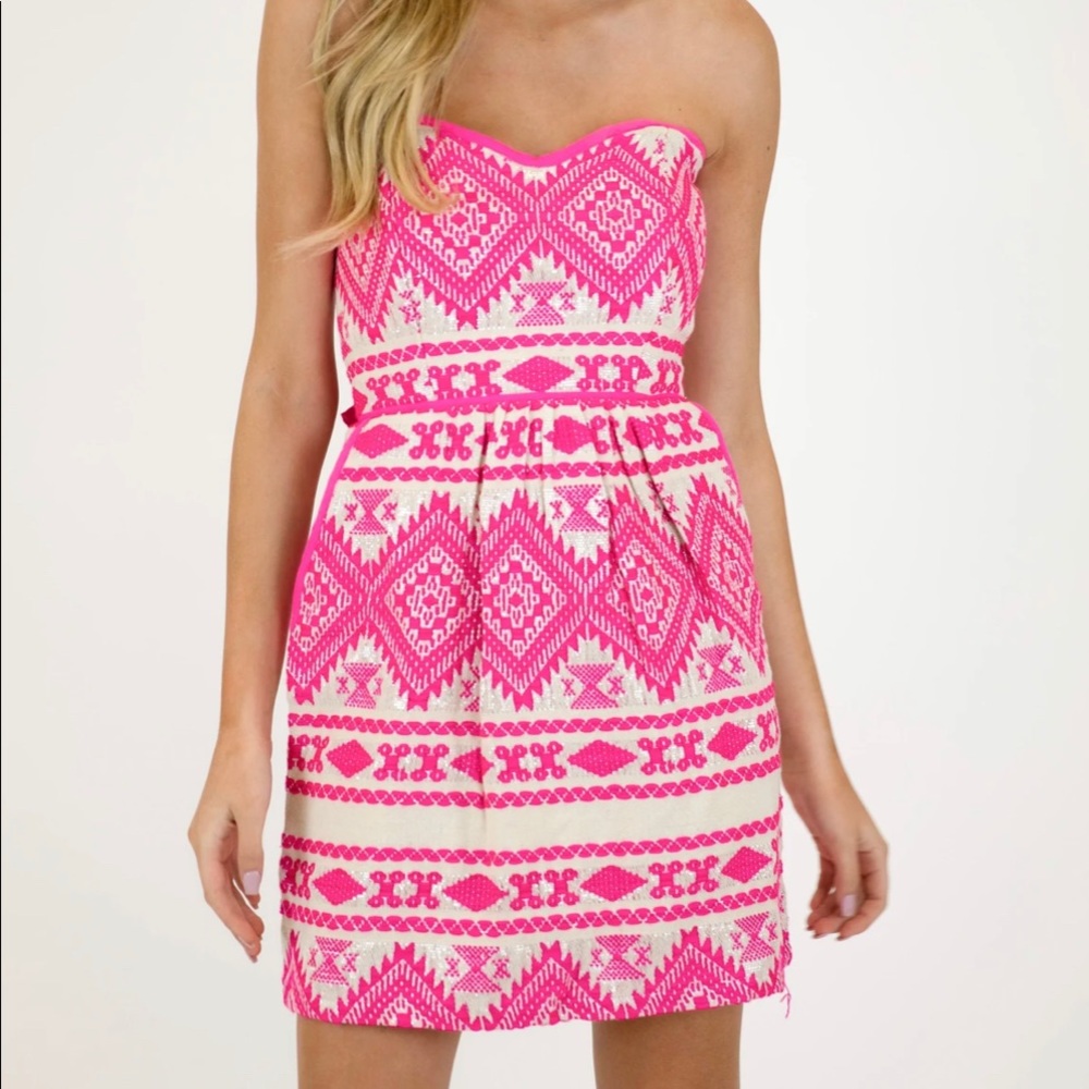 Judith March Be Mine Jacquard Dress
